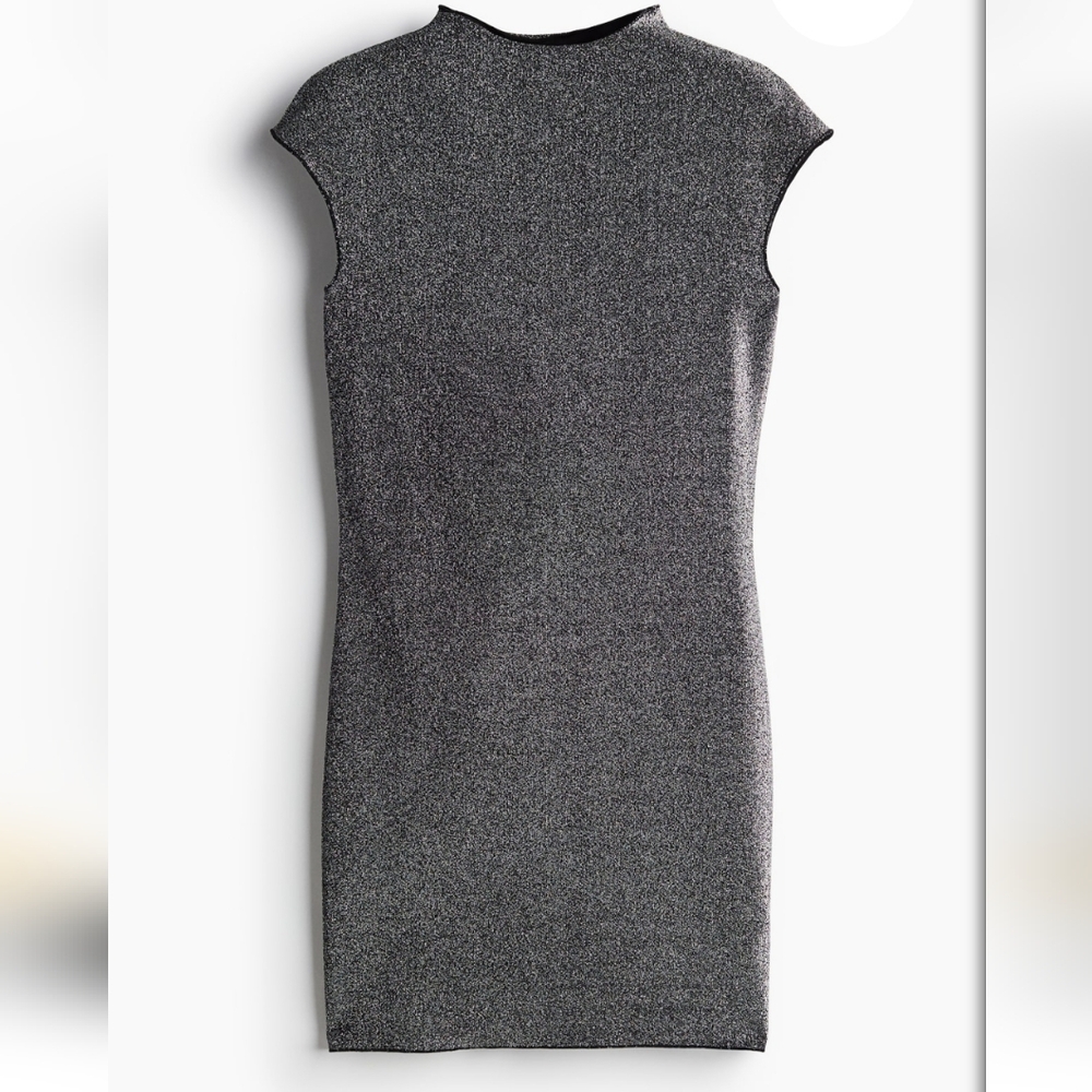 H&M Gray Sleeveless Sheath Dress